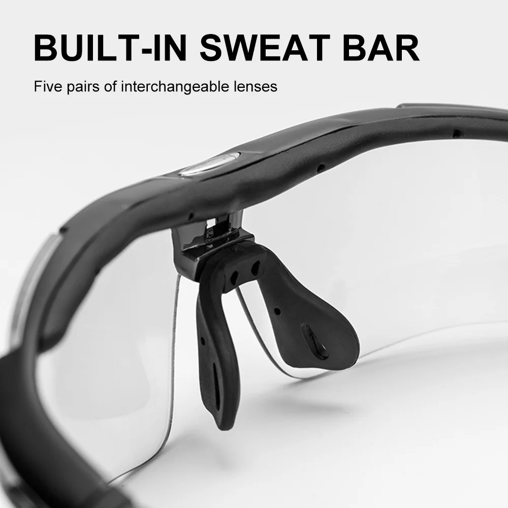 Polarized Sports Men Sunglasses Road Cycling Glasses Mountain Bike Bicycle Riding Protection Goggles Eyewear 5 Lens Outdoors