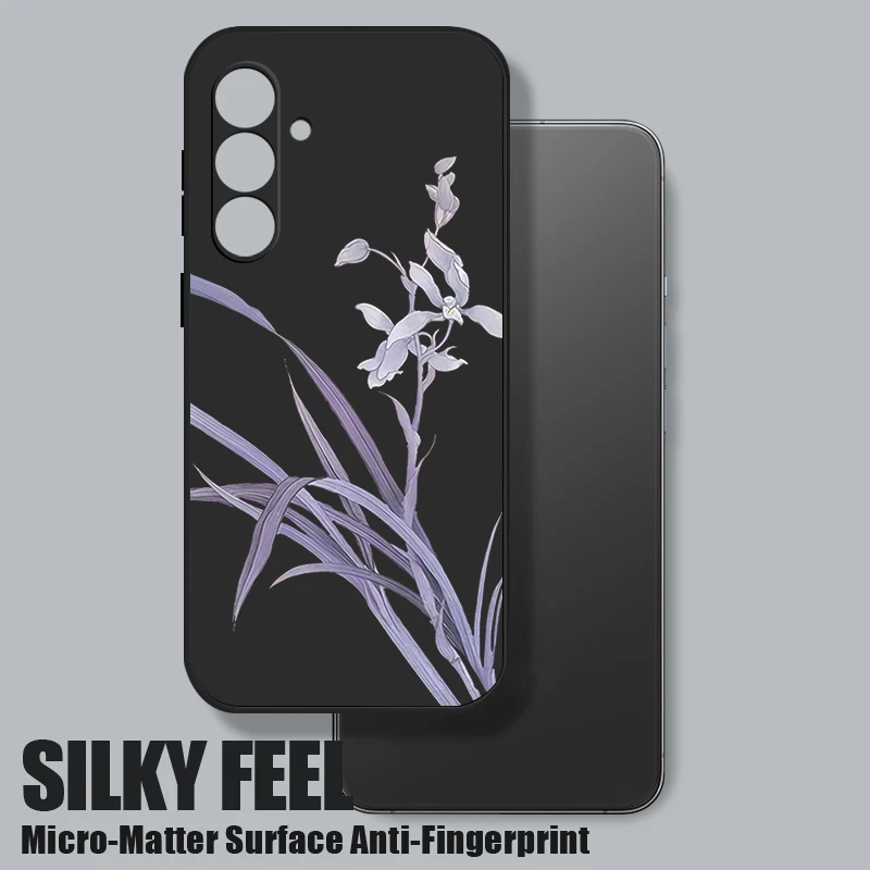 حافظة لهاتف سامسونج جالاكسي S24 S25 FE S25 S23 S22 Ultra A17 A56 A16 A55 A25 A15 A36 A35 5G الأرجواني السحلية طباعة لينة غطاء من البولي يوريثان #5