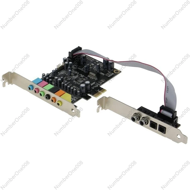 PCIe 7.1 Channel Sound Card CM8828 + CM9882A with SPDIF Bracket PCIe 7.1CH Analog Digital 3D Stereo Extension Card