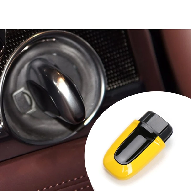 

Ключ зажигания для Porsche Boxster Cayman 911 Cayenne Macan 2013-2023, ключ запуска, желтый