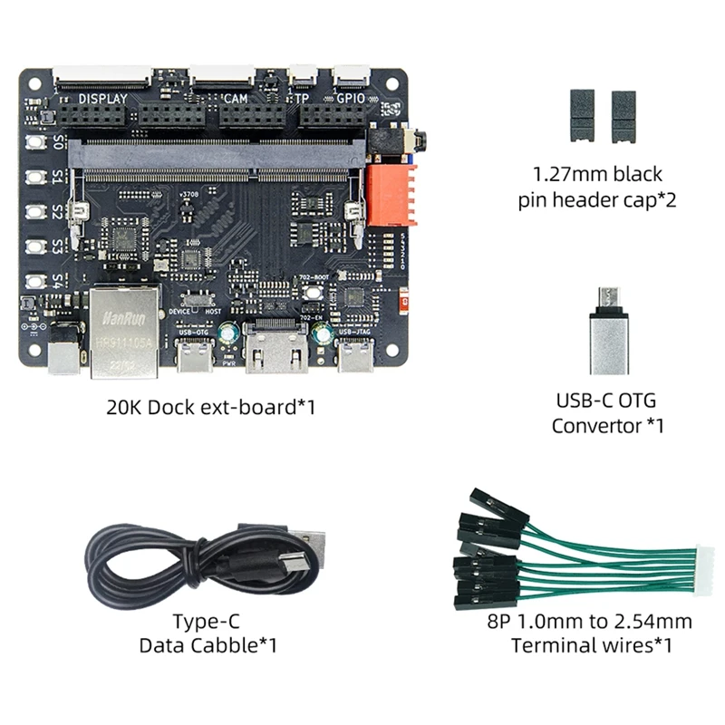 For Sipeed Tang Primer 20K Dock Board Kits Development Board 128M DDR3 GOWIN GW2A FPGA Goai Dock Board Minimum System