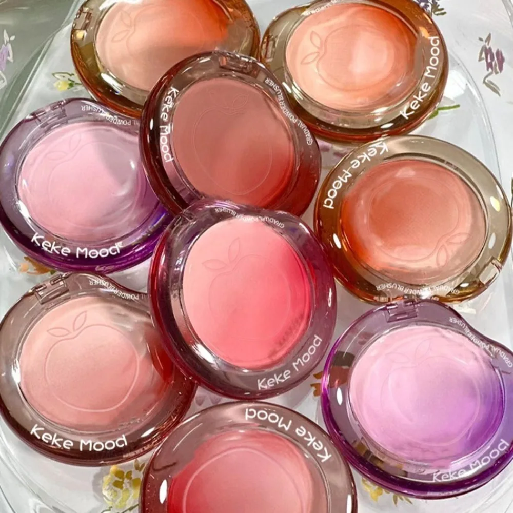 Blush-palet met lage verzadiging Matte afwerking Blush Glimmer Nude Matte Blusher Mengbaar Langdurige Koreaanse make-up Fleuren make-up