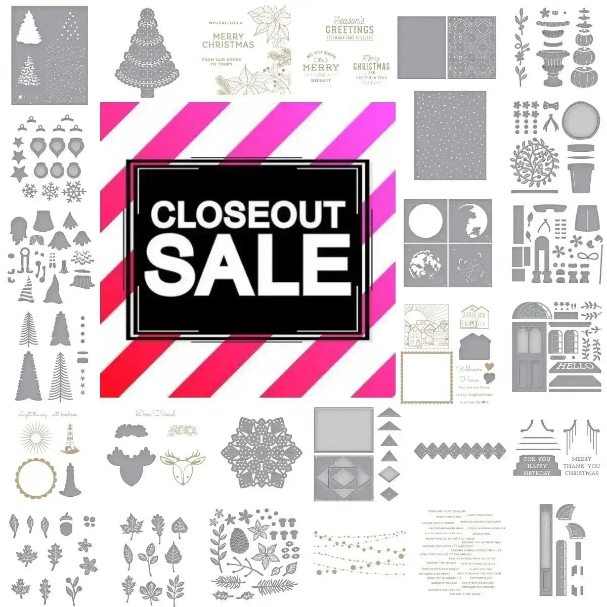 

2025 New Christmas Tree Flowers Metal Cutting Dies Stencils Hot Foil Craft for Making Die Template DIY Making Card Scrapbook