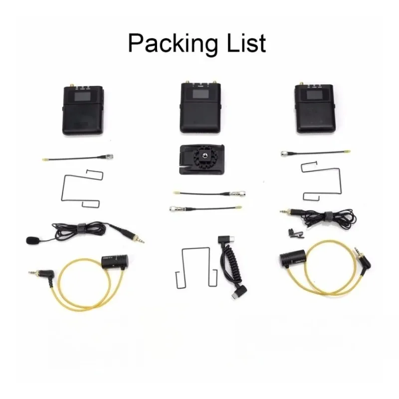 

Dual-channel Digital U-segment Wireless Microphone Recording Time Code One-to-two Set Collar Clip Type