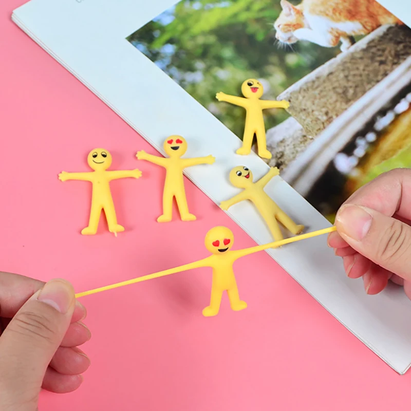 10/20PC Bulk Funny Stretchy Yellow Villain Kids Birthday Piñatas Toys Wedding Souvenirs Children Birthday Gifts for Guests Pinat