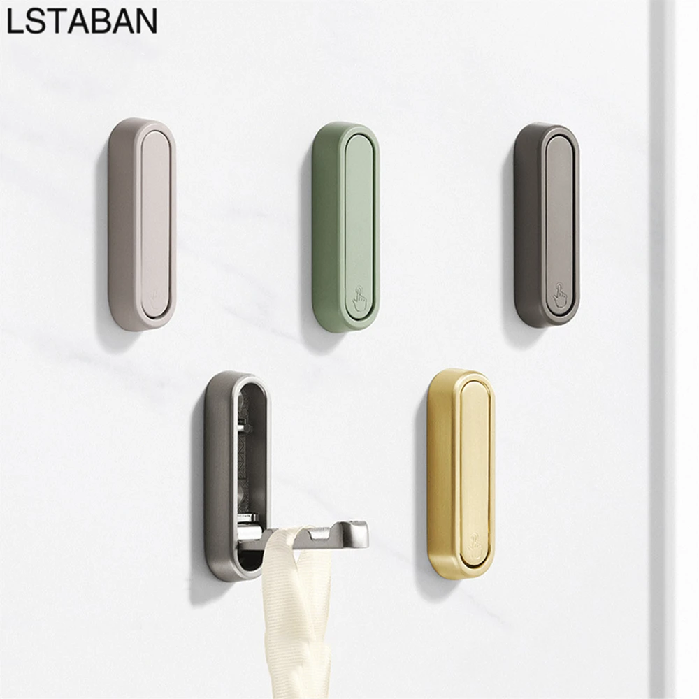 Modern Minimalist Foldable Wall Hook Hidden Robe Towel Coat Hook Zinc Alloy Heavy Duty Storage Hook Clothes Key Hanger Home Hook