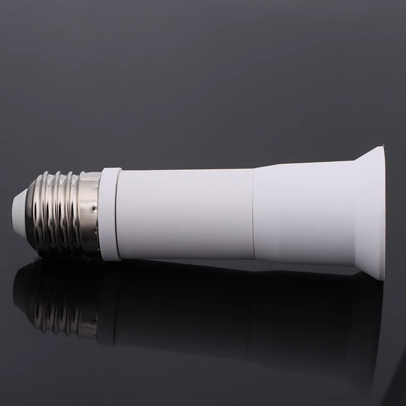 1PC White E27 Extender Lamp Socket 12CM E27 To E27 Extender Lamp Socket Extension Light Bulb Holder Socket Screw Adapter New