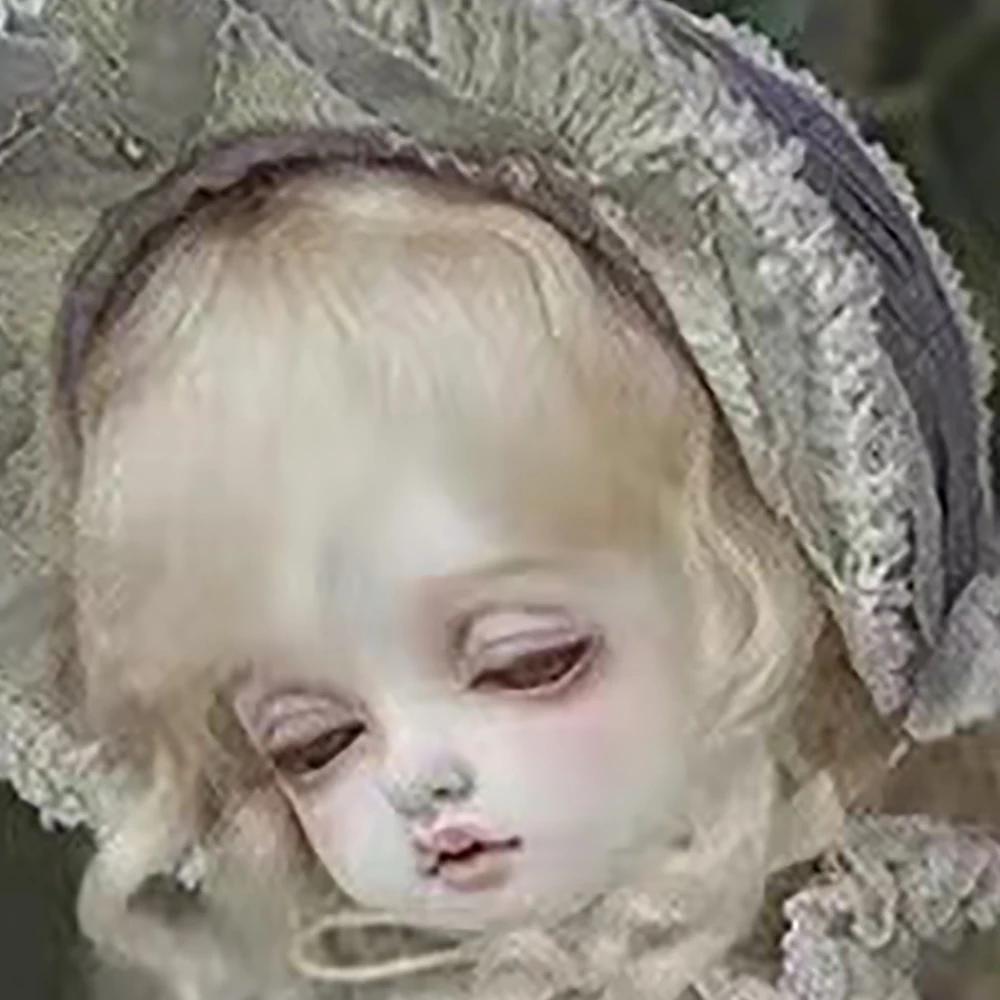 

New 1/4 BJD Doll Head Elf Ear No Makeup Resin Doll DIY Girl Doll Head Without Makeup Doll Accessories BJD Toys