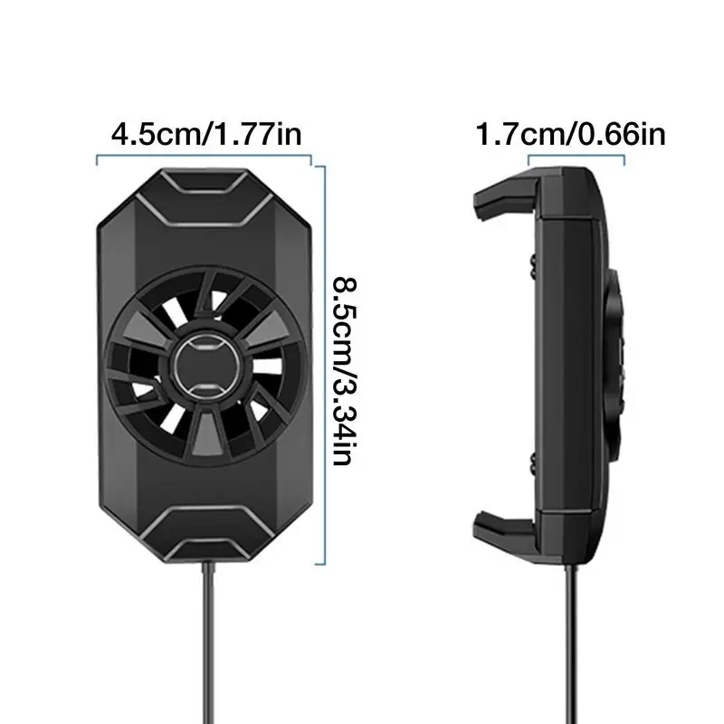 Cell Phone Cooler Portable Mobile Phone Radiator Phone Cooling Fan Dissipate Heat Cooling Phone Temperature For Gaming