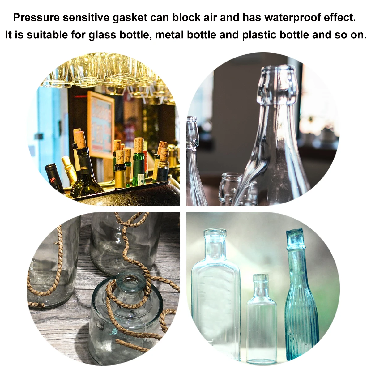 

Aluminum Foil Sealing Gasket Universal Bottle Cap Insert for Glass Plastic Container Sealing Induction Heat Seal Film