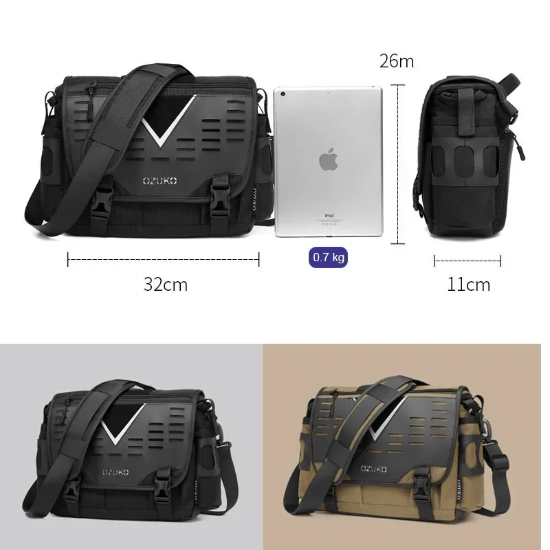 Men Shoulder Bag High Quality Large Messenger Bags Male Water Resistant Handbag Outdoor Short Trip Crossbody Bag