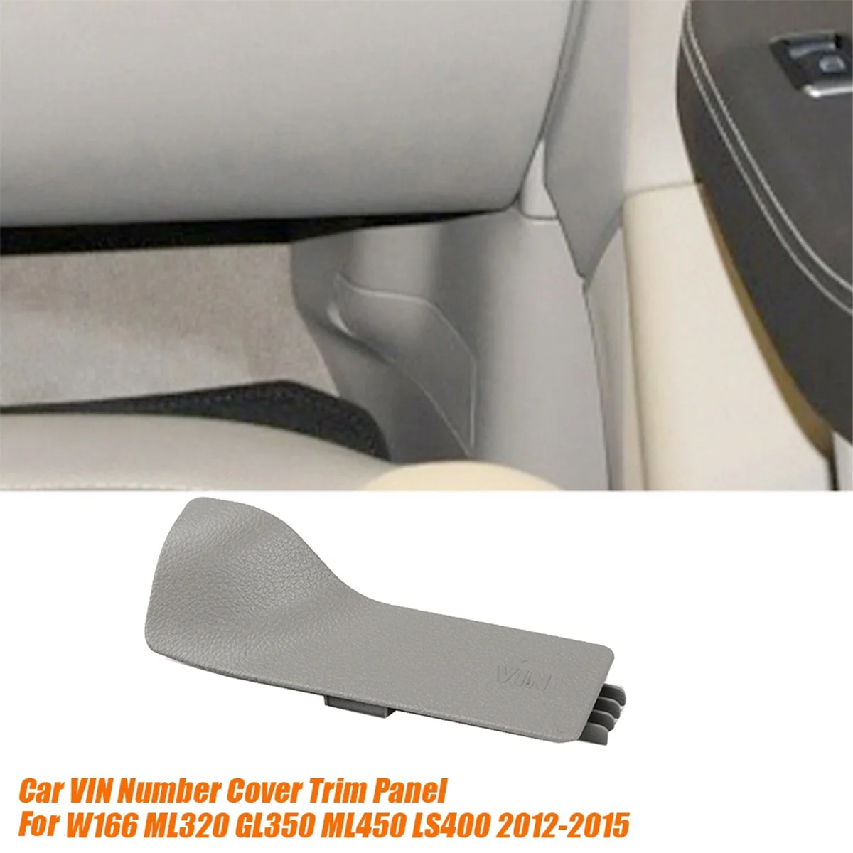 Car Frame Number VIN Cover Trim Panel for Mercedes-Benz W166 ML320 GL350 ML450 LS400 2012-2015 A Post Guard Slide Caps B