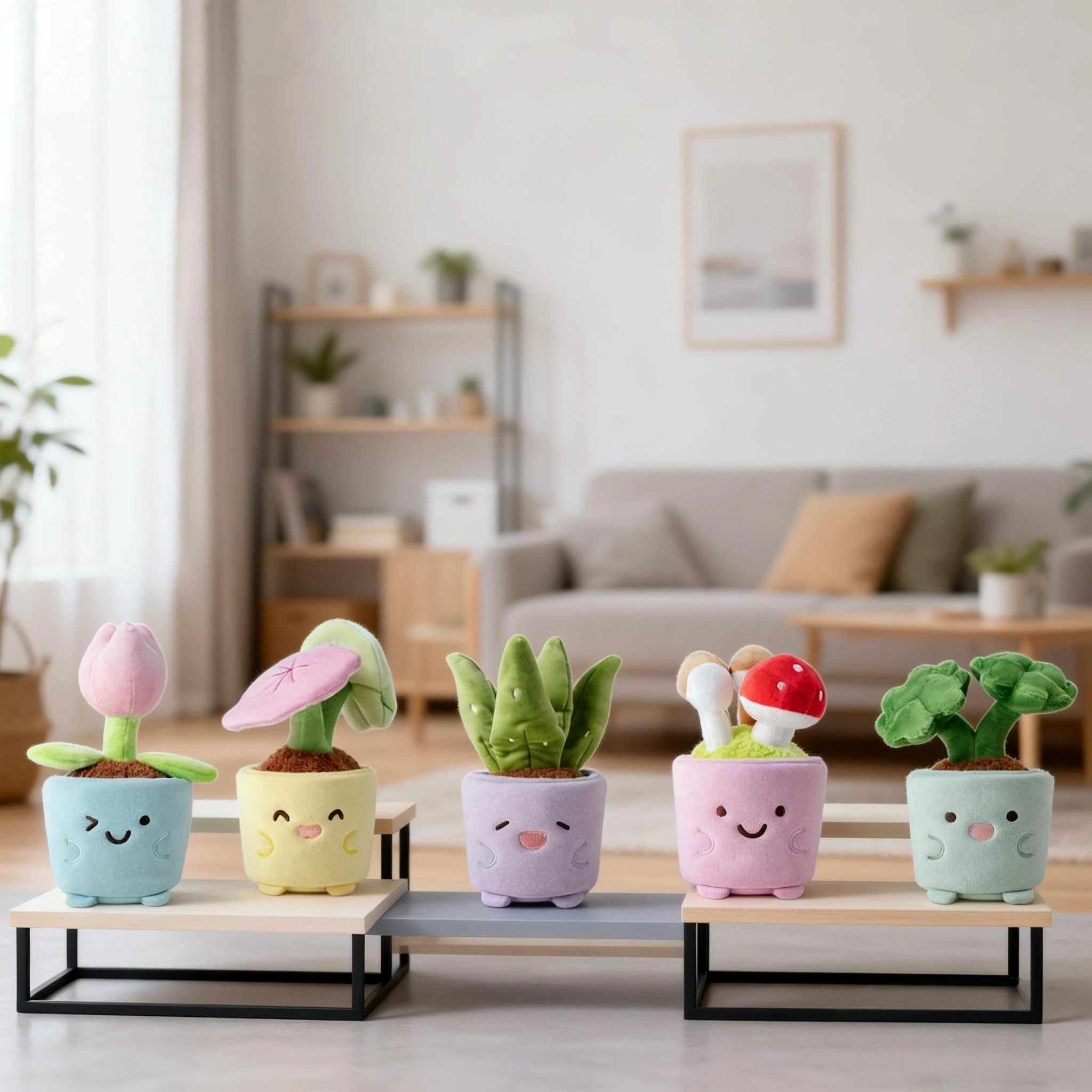 Simulation Potted Plant Plush Toy – a Creative, Cute and Soft Floral Decor Piece, Adorable Collectible Doll,  Birthday Gift.