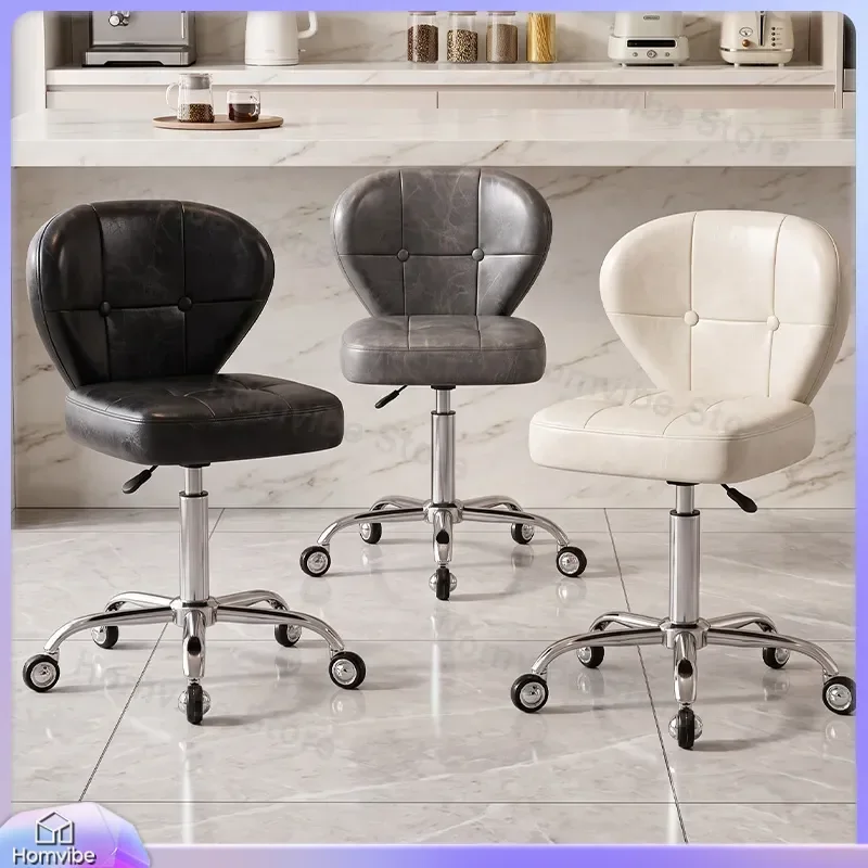 for Beauty Salon Large Rotatable Chair Household Office Manicure Eyelash Liftable Swivel Front Desk Seat