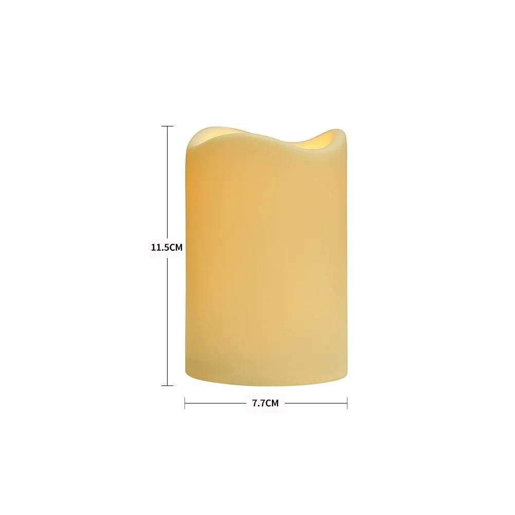 

2Pcs LED Electric Lamps Simulated Flame Light White Decorative Party Decor Environment Friendly Not