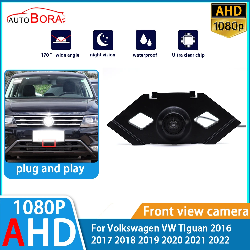 

AutoBora AHD Ultra Clear Night Vision LOGO Parking Front View Camera For Volkswagen VW Tiguan 2016 2017 2018 2019 2020 2021 2022