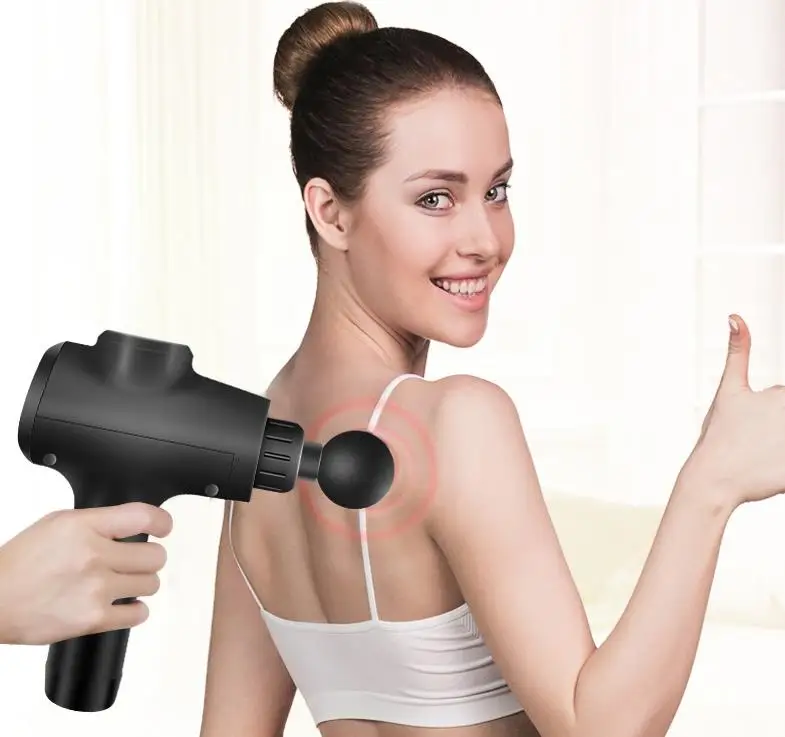 

Fascia gun muscle massager for athletes to relax and restore depth with powerful vibration massage stick