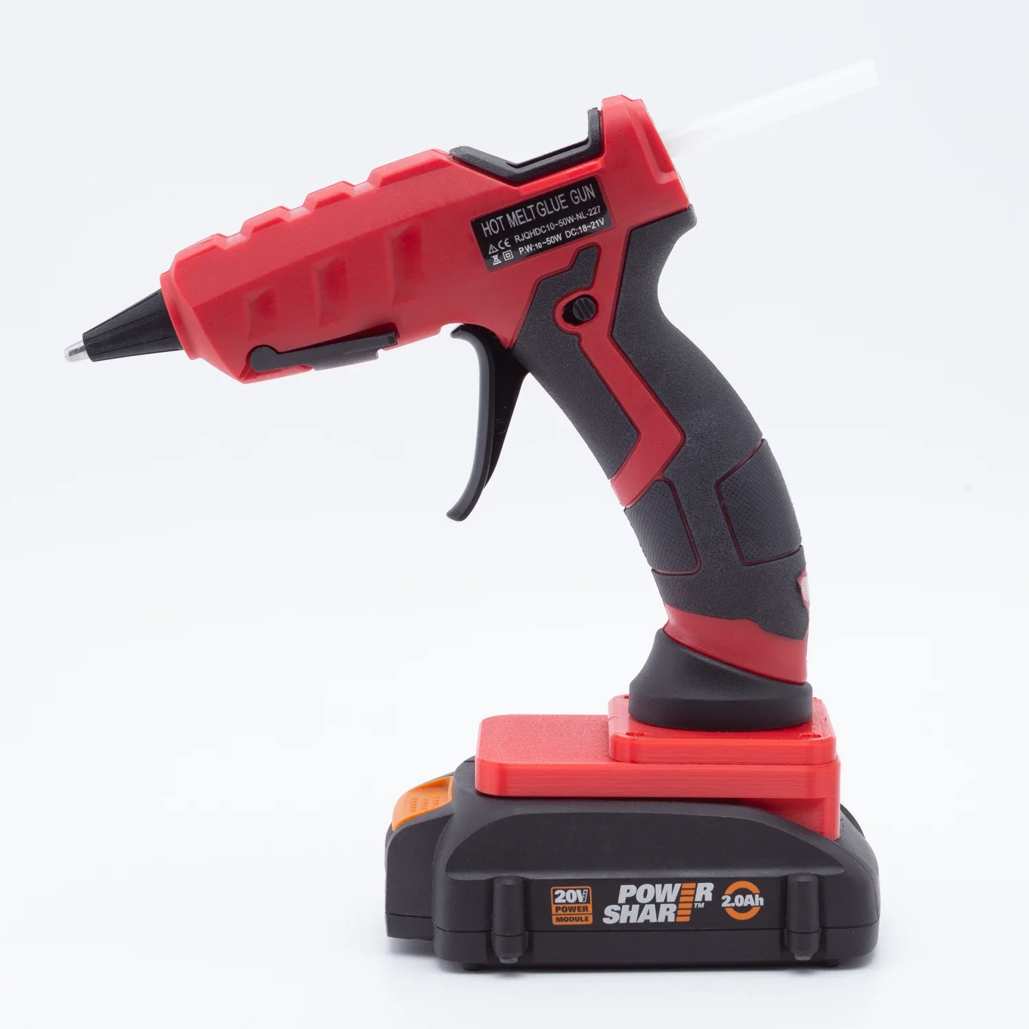 

Cordless Electric Handheld Hot Melt Glue Gun For Worx 6 PIN 18V Lithium Battery Household DIY Tools With 10 Clear Glue Sticks