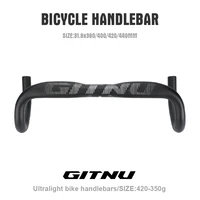 Manillar de bicicleta de carretera GITNU 31,8x380/400/420/440mm aleación de aluminio barra de caída piezas de bicicleta diseño aerodinámico