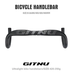 GITNU road bicycle handlebar 31.8x380/400/420/440mm alloy bicycle dropbar bicycle parts AERODYNAMIC DESIGN