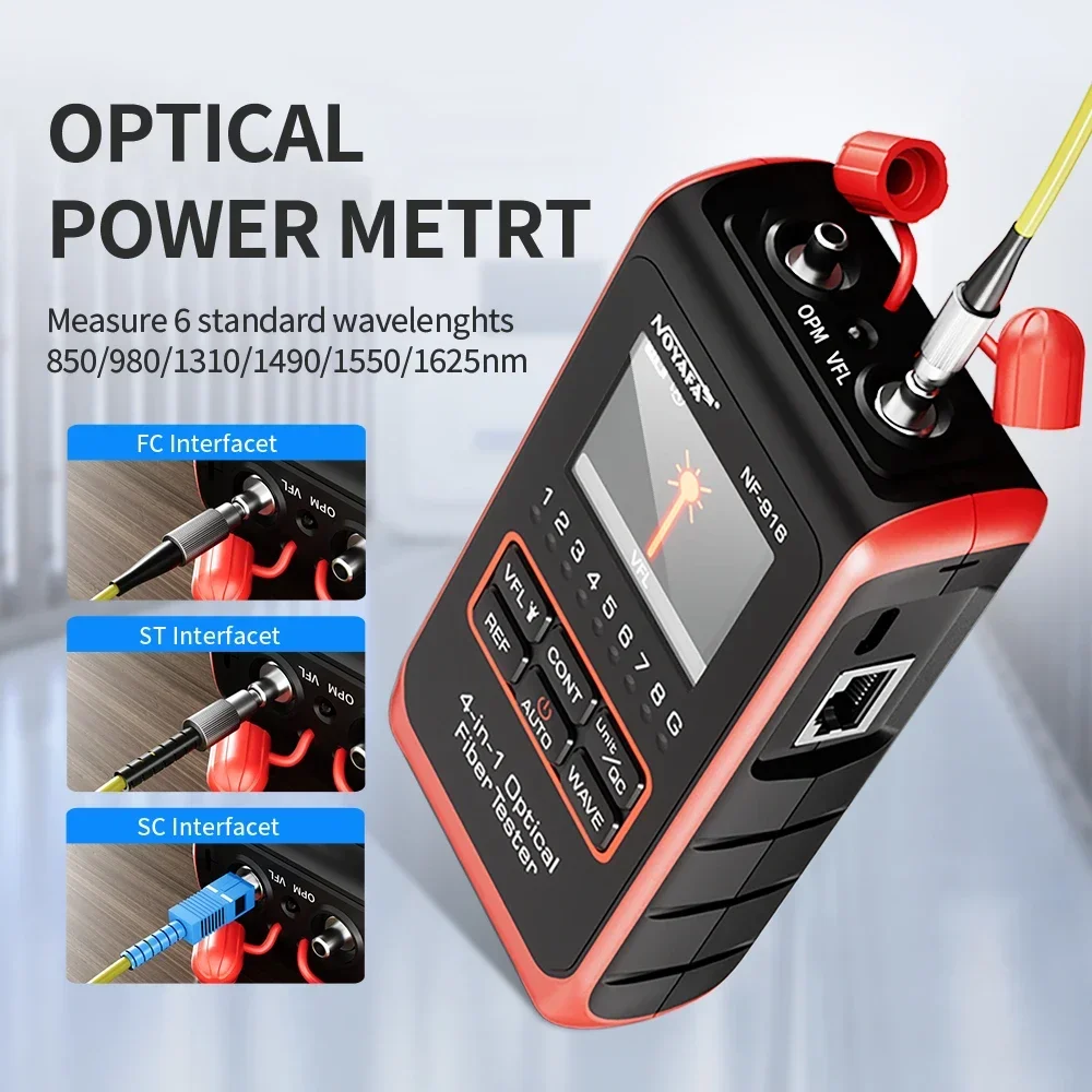 NF-916 Optical Power Meter Red Light All-in-One Machine High Precision Four-in-One Red Light Pen Mini Line Measuring Instrument