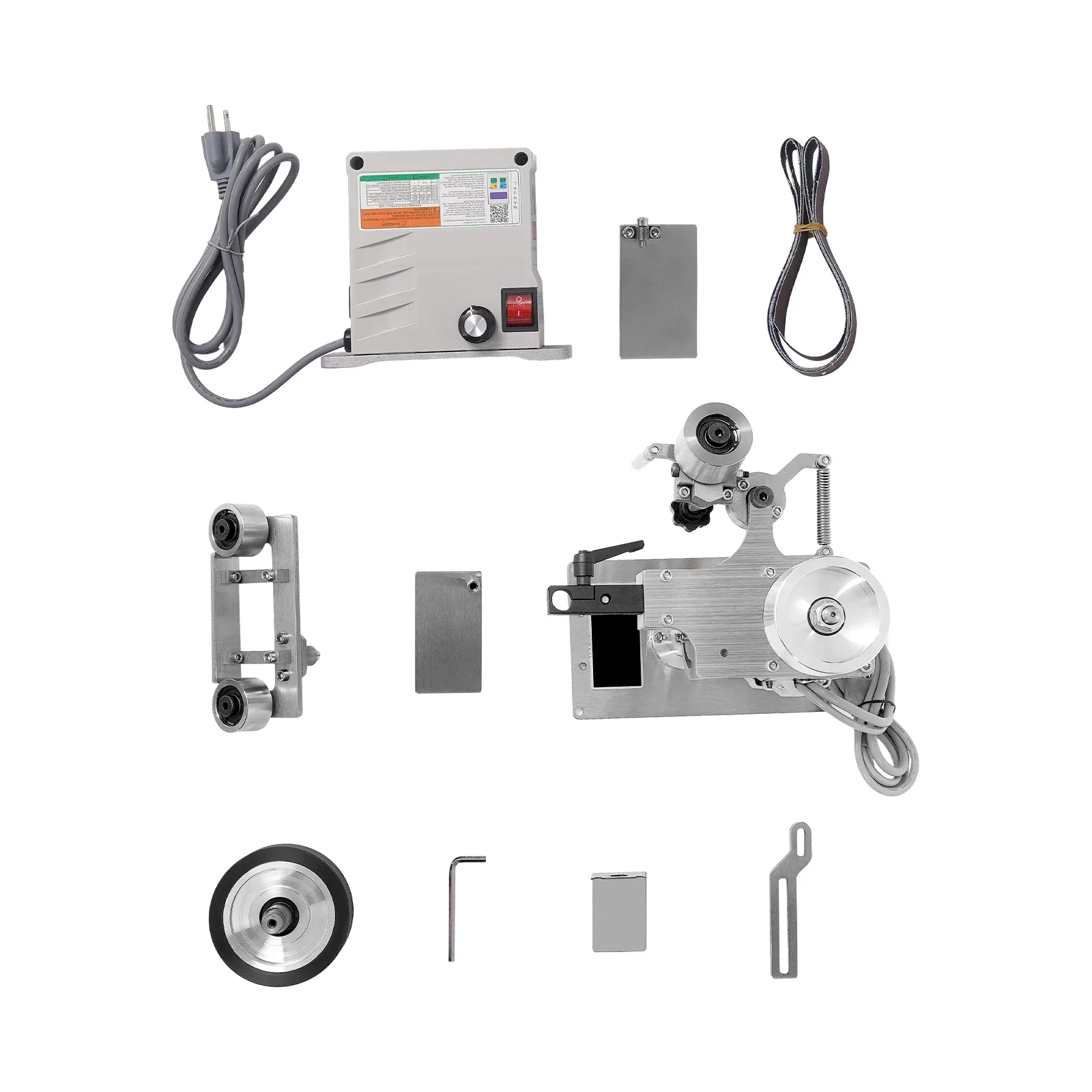 

1x30" Desktop Belt Knife Sharpener Belt Sander & Motor Polishing Sharpener Fixed Angle Bench Grinder Tool 110V 550W ...