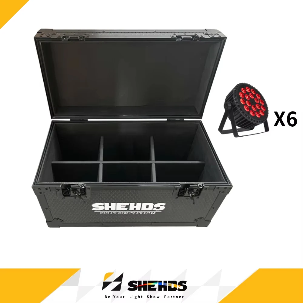 SHEHDS LED Flat Par Aluminum Alloy 18x12W /18x18W RGBWA Light UV Wireless DMX 512 For DJ Disco Nightclub Theater