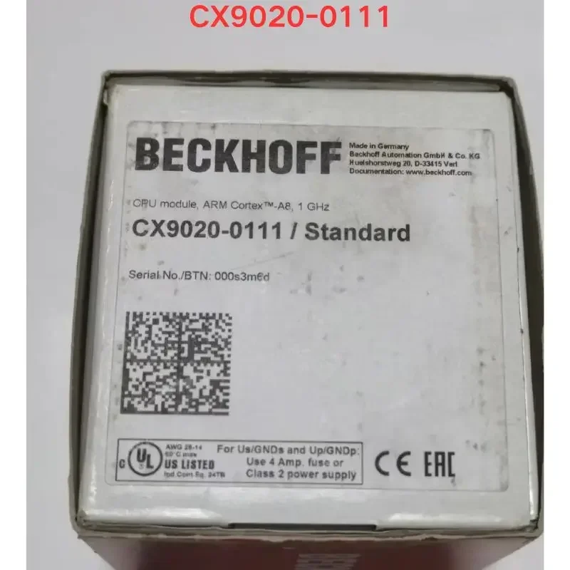 

New Beckhoff CX9020-0111 controller