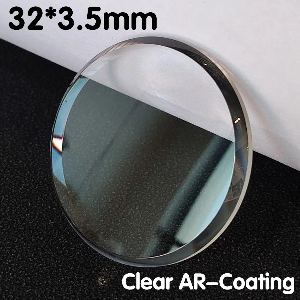 Watch Sapphire Glass 32mm*3.5mm Double Domed Sapphire Crystal with AR Coated Glass for 6105 6119 6306 Model Replacement Parts