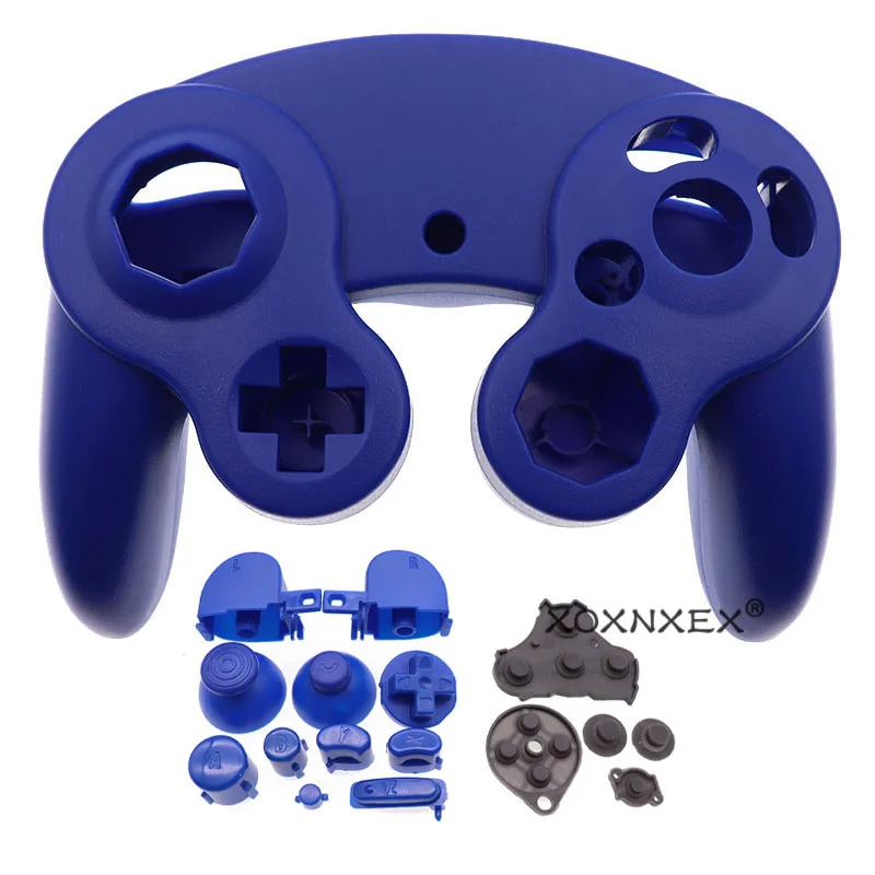 Para ngc gamecube controlador habitação capa escudo lidar com caso e botão peças de reposição jogos lidar com acessórios de proteção