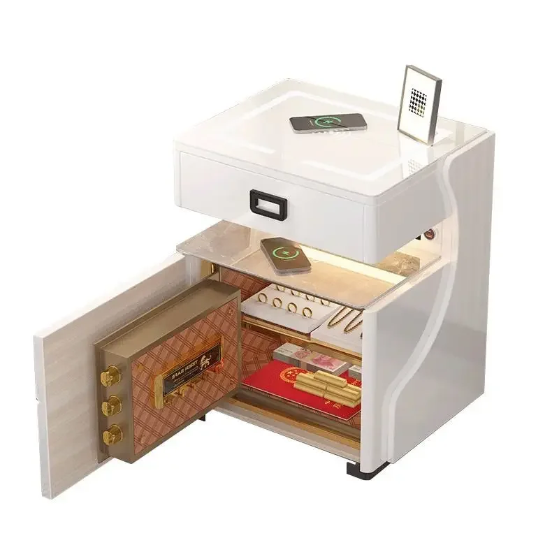 

Home, smart bedside table, safe, all-in-one multi-function, simple, modern, wireless charging, bedroom, home, installation-free