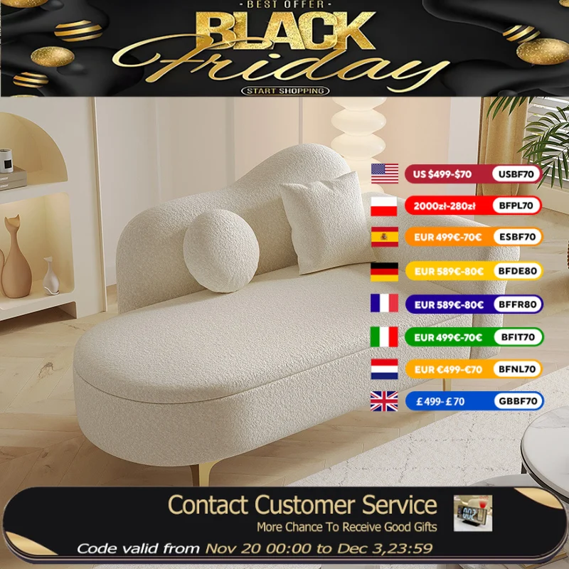 

Storage Nordic Modern Sofas Designer White Small Chaise Lounge Sofa Home Recliner Couch Wohnzimmer Living Room Furniture