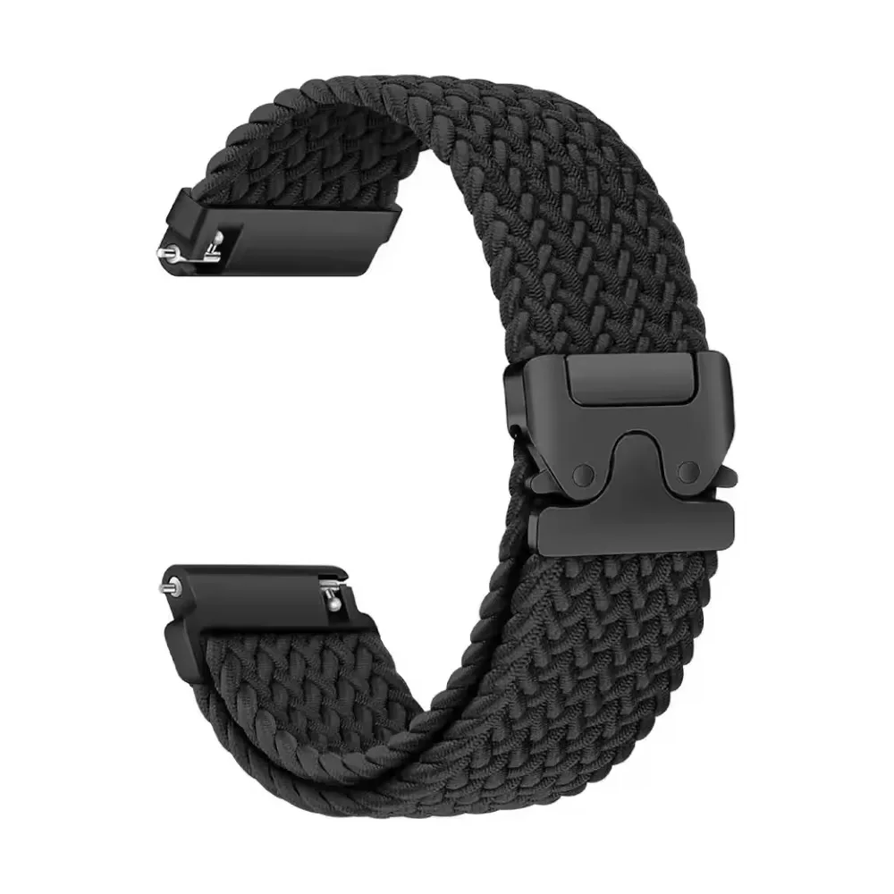 Cinturino in nylon da 22/20 mm per Redmi Watch 5 Active/Lite Fibbia per paracadute intrecciata Comodo cinturino Redmi Watch 3 Lite/Active