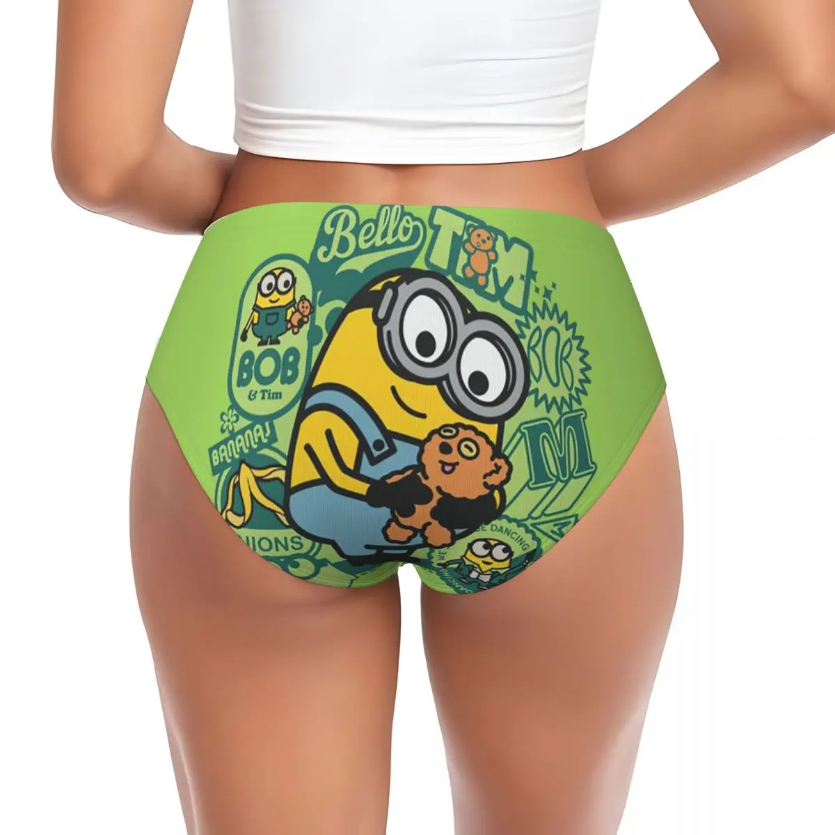 Custom Women Minions Manga Panties Comfort Briefs Underwear