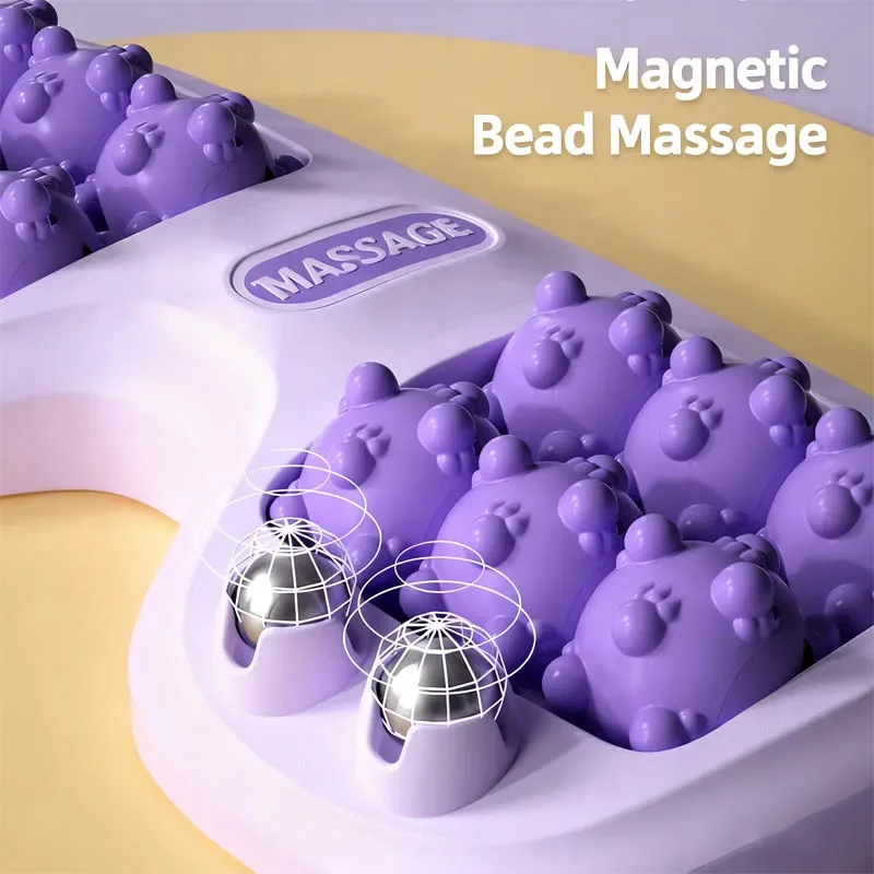 

Массажный ролик для ног, массажер для ног с кошачьими когтями, подчеркивающая здоровье терапия для ног с магнитными бусинами, стимулирует акупунктурные точки