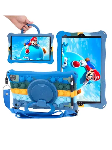 Funda Para 10.1" Universal Silicone Tablet Case 10 10.1 inch Android Tablet PC Shockproof Stand Cover Cases 25*16CM/9.84x6.3inch