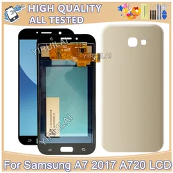 For Samsung Galaxy A7 2017 A720 Touch Screen Digitizer Assembly LCD Display For Samsung SM-A720F A720F LCD Screen Department