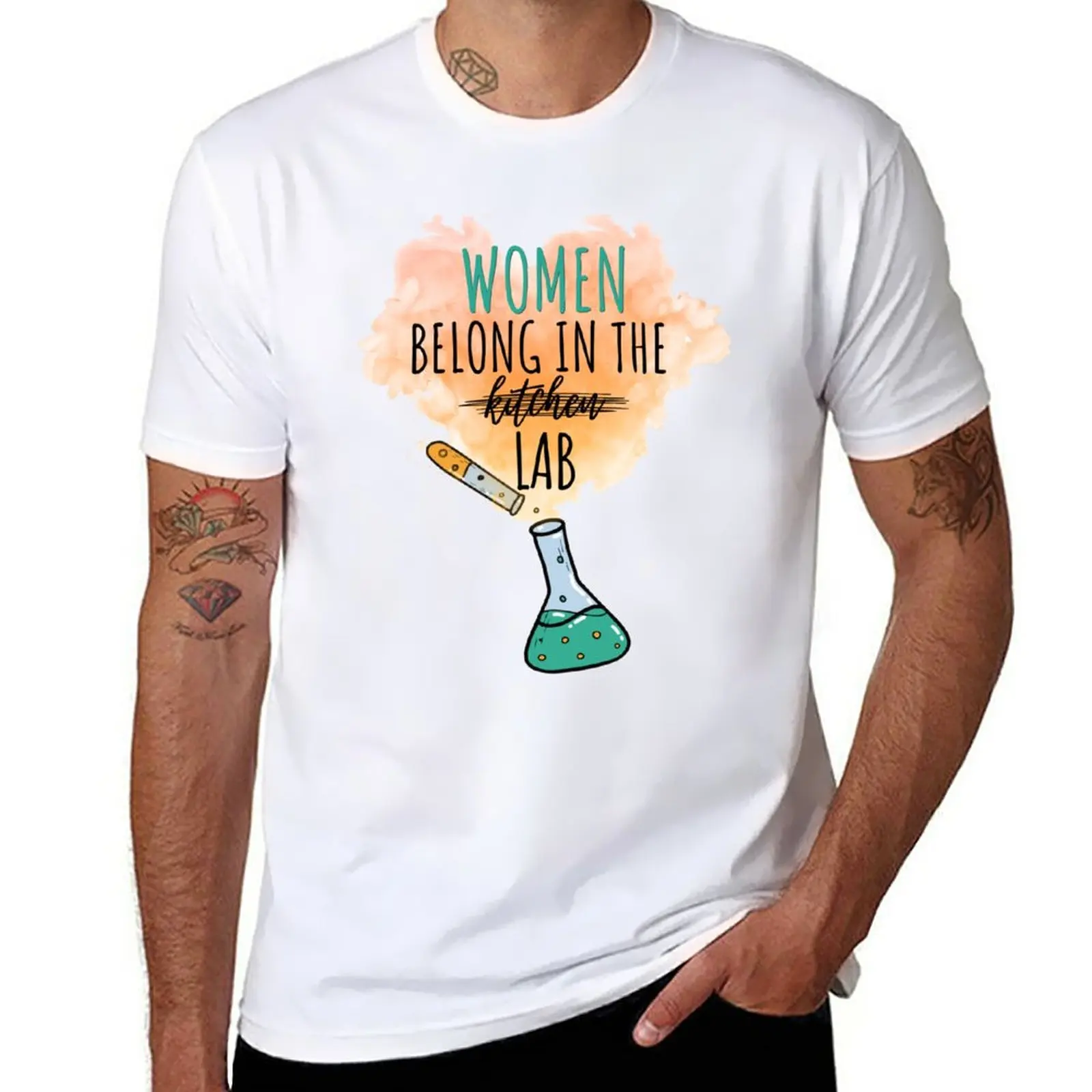 

New Women Belong In The Lab T-Shirt funny t shirts sweat shirts t shirt for men