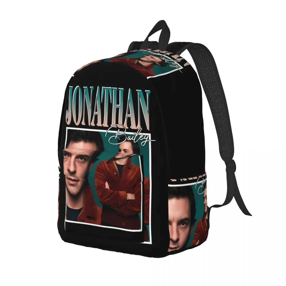 Jonathan Bailey Actor Backpack Elementary High College School Student Bookbag Teens Daypack Sports