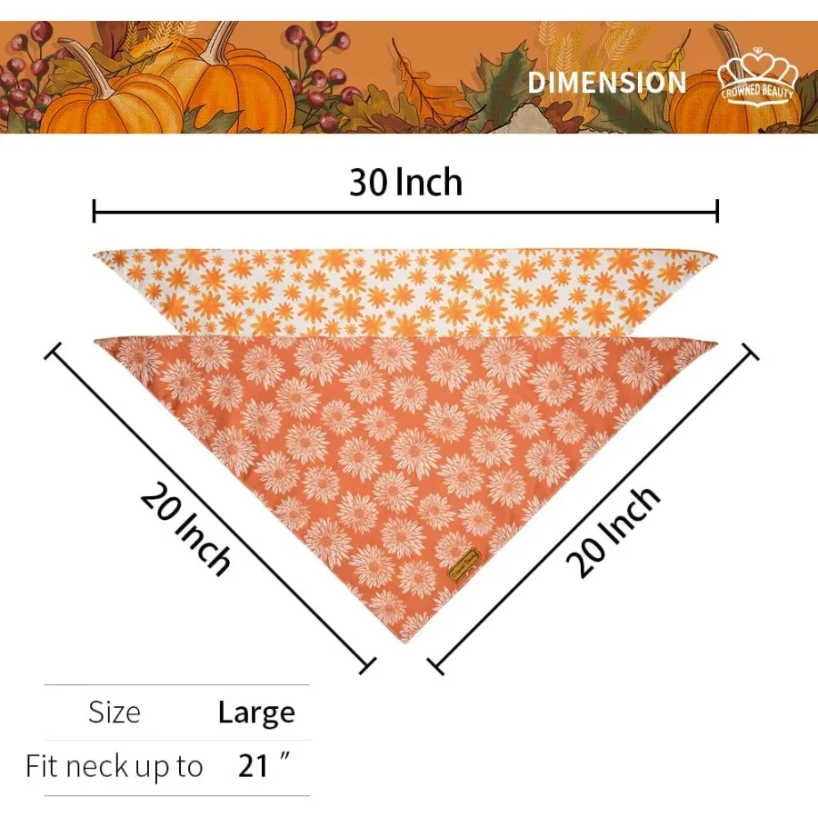 سقوط الكلب عصابات عكسها 2 حزمة ديزي مجموعة الجاموس منقوشة منقطة قابل للتعديل مثلث الأوشحة لمتوسطة كبيرة اضافية كبيرة #4