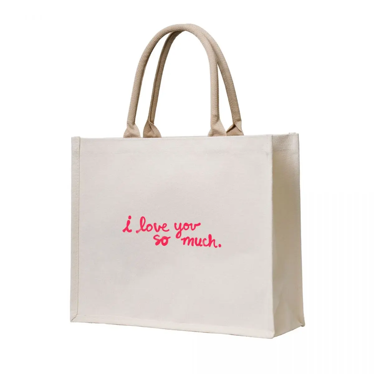 

I love you so much. Tote Bag Beach bag shopper bag women canvas university shopper Handbags women