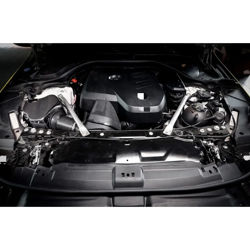 23 Высокопроизводительная система впуска холодного воздуха для BMW B48 G60 G68 5 серии 525 530 2.0T Комплект системы впуска холодного воздуха из углеродного волокна