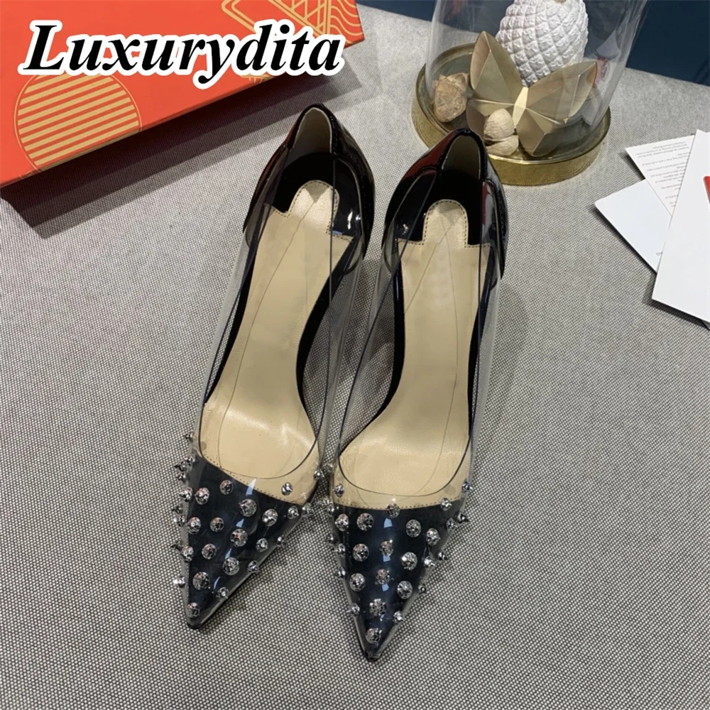 

Top Quality Womens High Heels 0-12cm Luxury Fashion Ladies Sandals Designer Classic Red Heel Real Leather soled Mules Shoes 1577