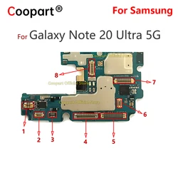 Conector FPC de pantalla LCD para Samsung Galaxy NOTA 20 5G Ultra N986, conector de clavija de contacto de carga, 2 uds.