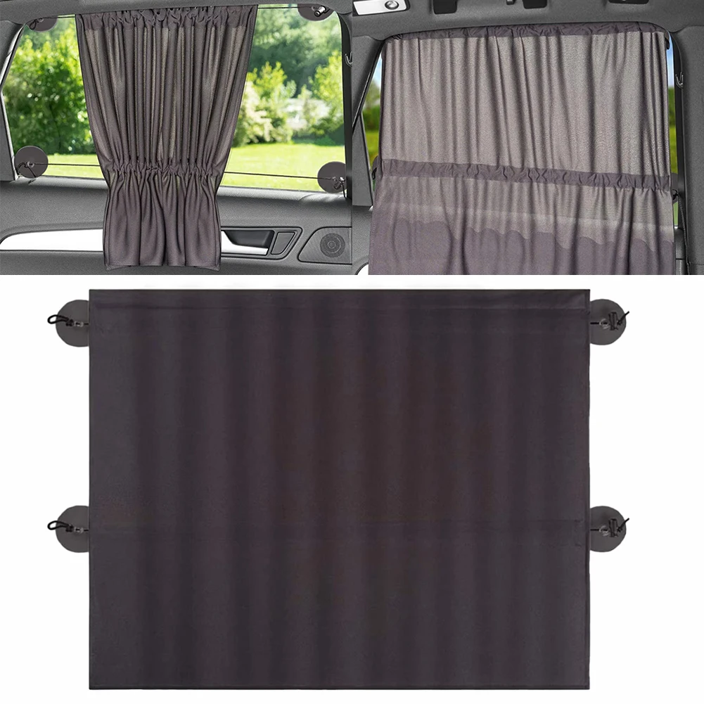 2 Pack Car Side For Window Sun Shade Curtains Designed for UV Reduction Privacy and Seamless Opening Closing Functionality