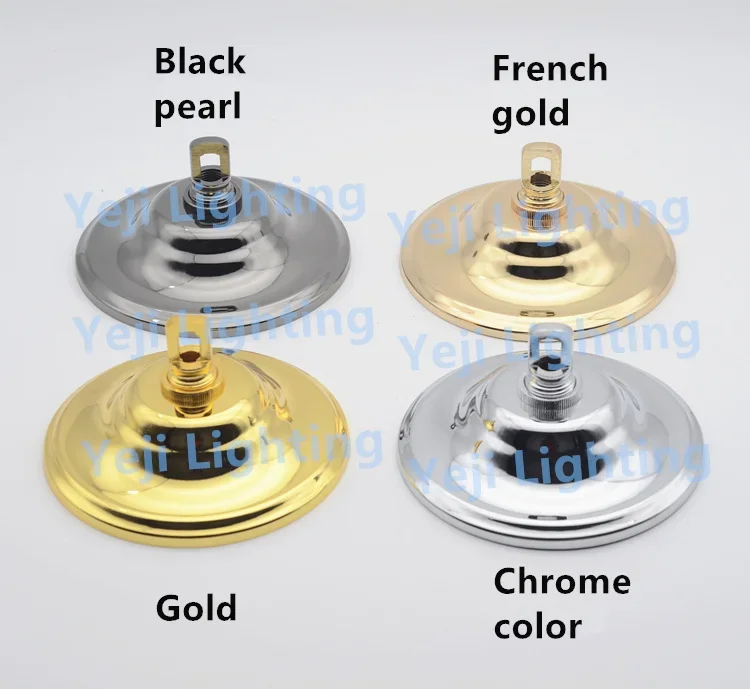 145mm gold french gold chrome black ceiling rose for led pendant Crystal lamp American ceiling canopy Lighting accessories