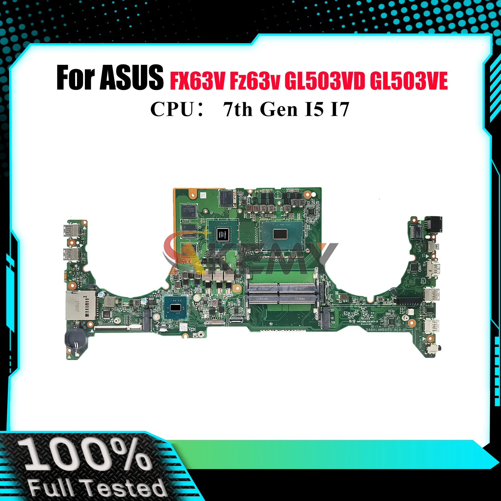 

GL503VD Материнская плата для ноутбука ASUS ROG Strix GL503V GL503VE Fz63v FX63V GL503VD Материнская плата для ноутбука с процессором I5 I7 100% тестирование ОК