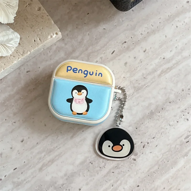 Чехол с подвеской в виде животного для AirPods 4, Airpod 1, 2, 3 Pro Pro2, Bluetooth-наушники, защитный чехол для наушников