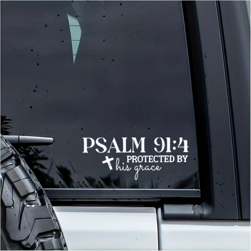 Decorative Sticker for Hard Hats, Cars, Laptops, Mobile Phone Cases, etc. - Special Shaped Cross Decal, Glossy Surface, Suitable