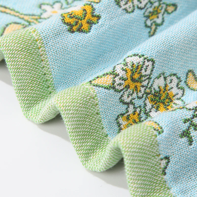 2pcs 34x40cmCotton gauze large square scarf soft and absorbent face towel lint-free hand towel handkerchief